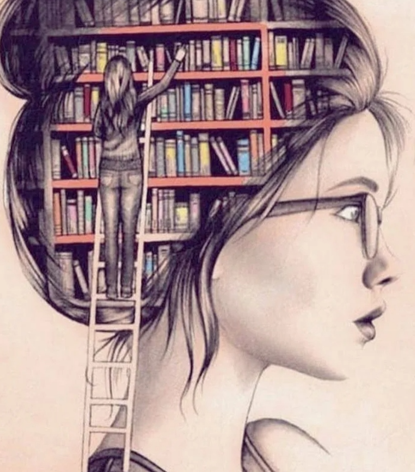 Хелен гуда читать. Девушка с книгой рисунок. Книжная иллюстрация. Иллюстрации к книгам. Иллюстрации из книг.