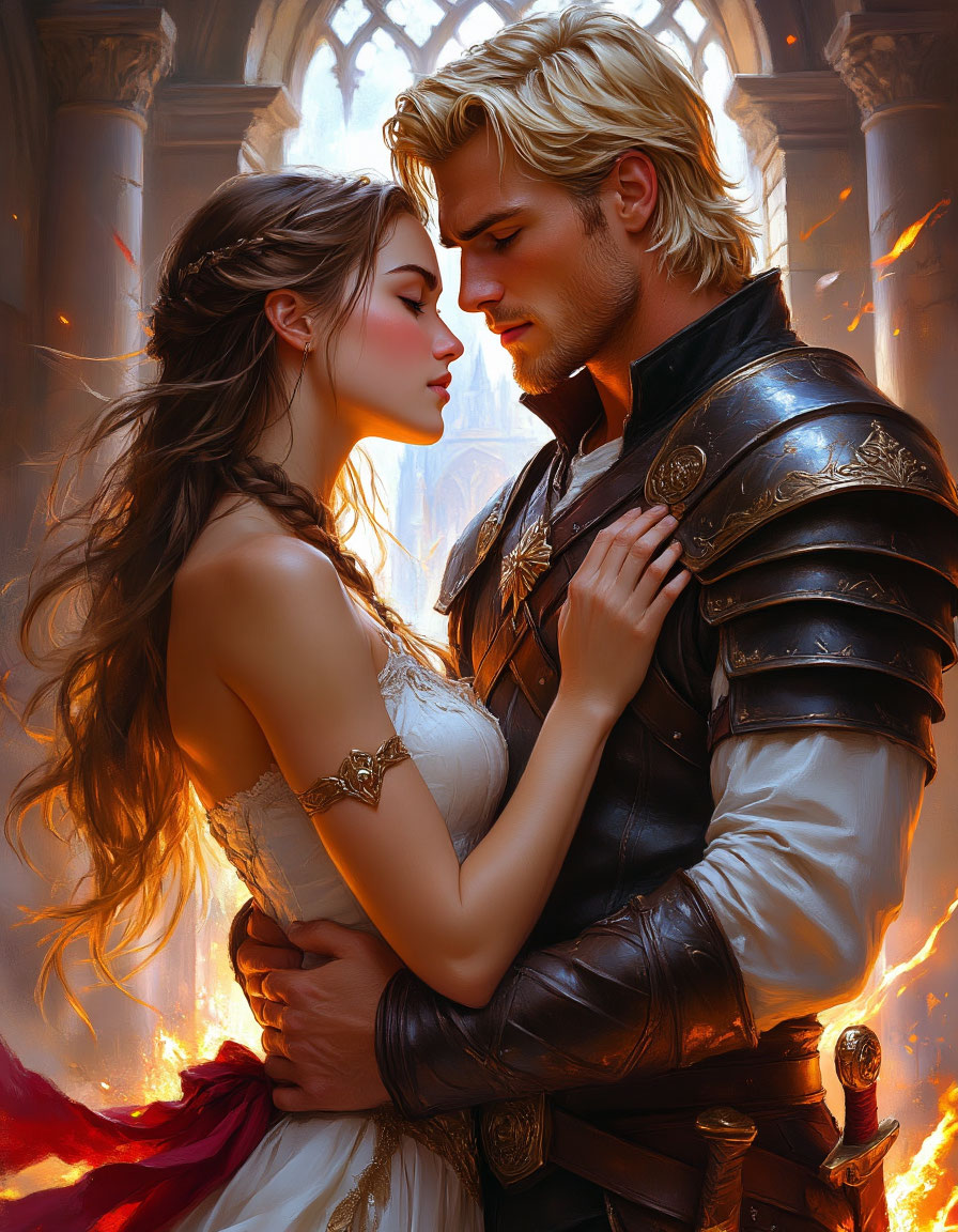 Герой и девушка